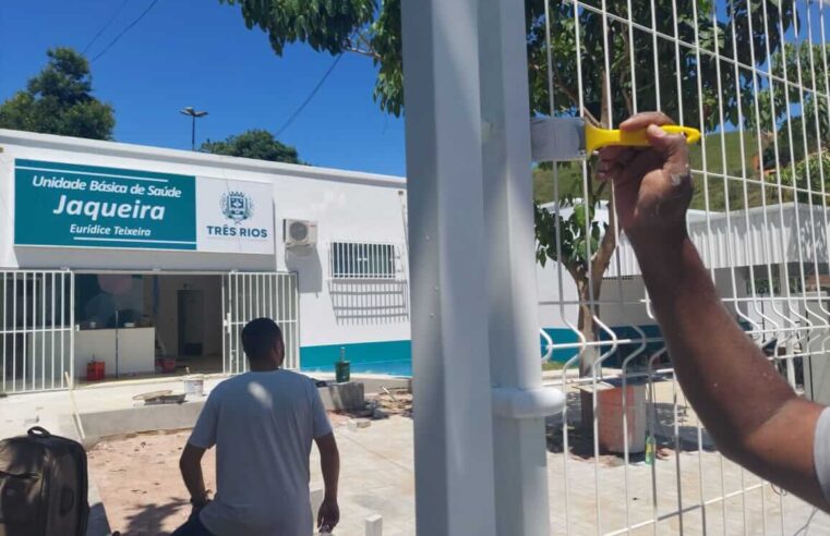 Reforma da UBS Jaqueira, em Três Rios, vai ser entregue ainda neste mês