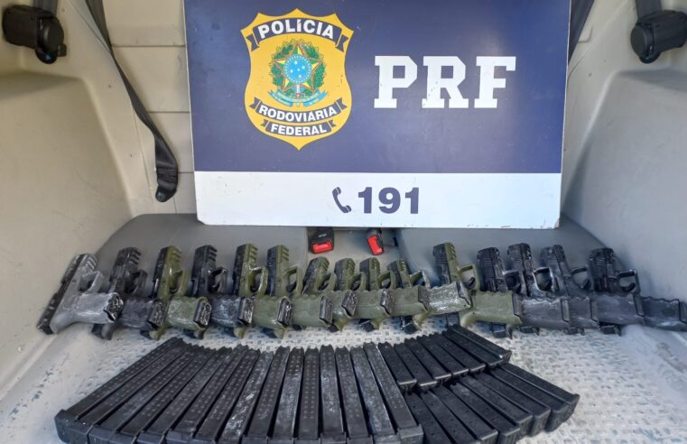 PRF apreende armas de fogo e munições em Piraí – RJ