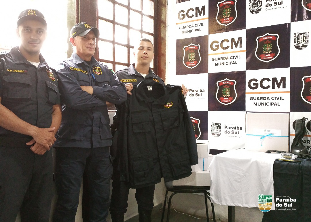 Guarda Civil Municipal de Paraíba do Sul recebe novos uniformes