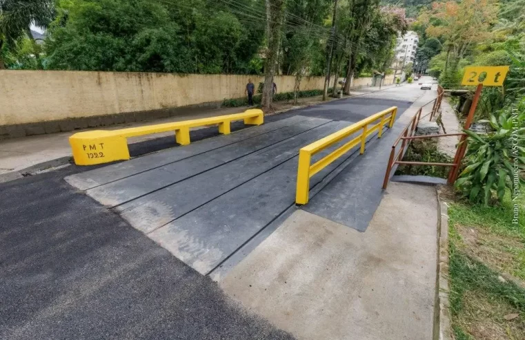 Prefeitura de Teresópolis entrega ponte da Rua Jorge Lóssio, no Alto, para a população