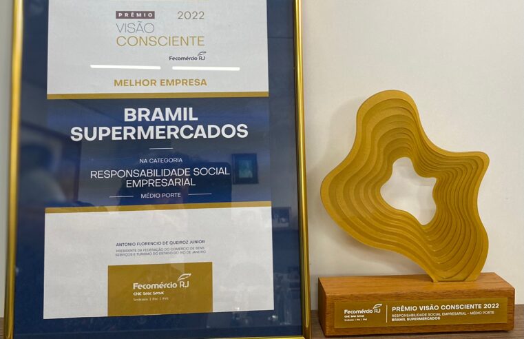 Bramil Supermercados ganha Prêmio Visão Consciente concedido pela Fecomércio RJ