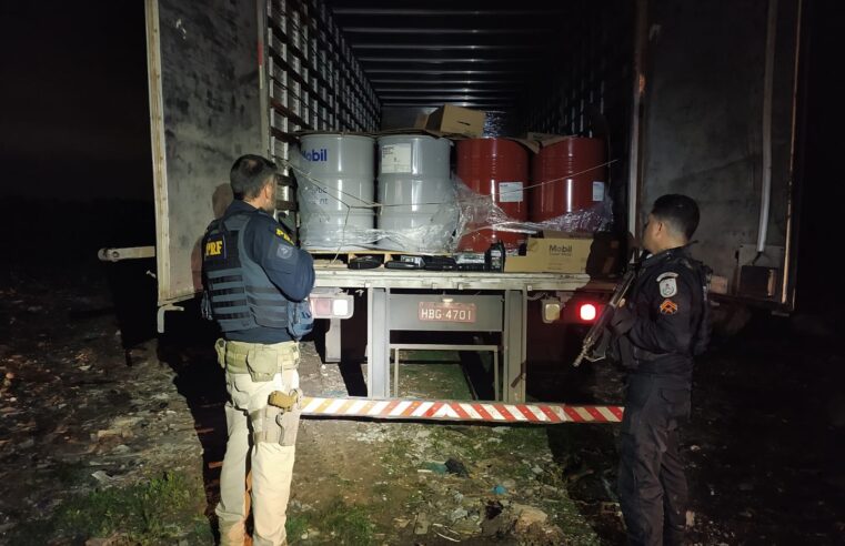 PRF recupera carga avaliada em R$ 626 mil