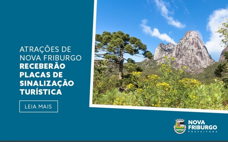 Atrações de Nova Friburgo receberão placas de sinalização turística