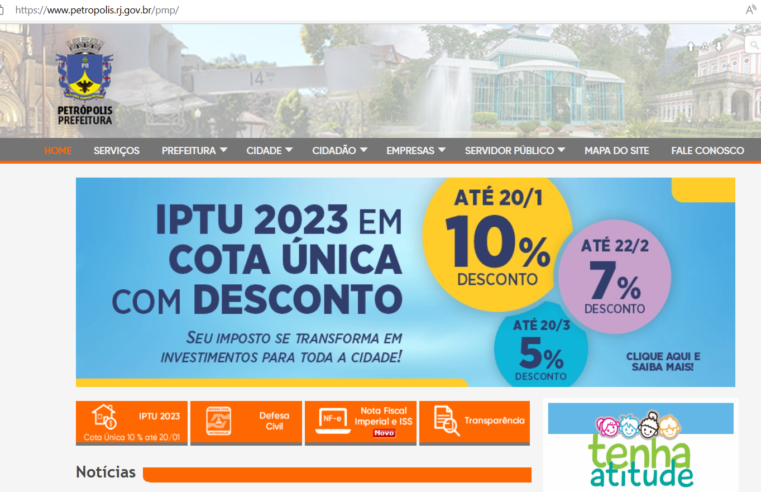 Desconto de 7% no IPTU até esta quarta-feira