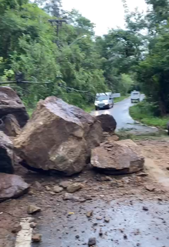 Defesa Civil atendeu a 41 ocorrências em função das chuvas, em Petrópolis