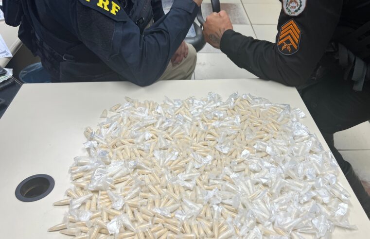 Policiais prendem homem por tráfico de drogas e recuperam dois veículos clonados na BR-040