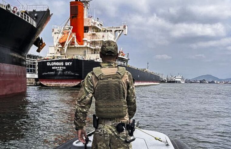 PF, Marinha e Receita apreendem 290 kg de cocaína no Porto de Santos