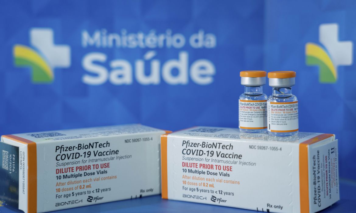 Ministério recebe 7,7 milhões de doses de Pfizer até este sábado (21) 
