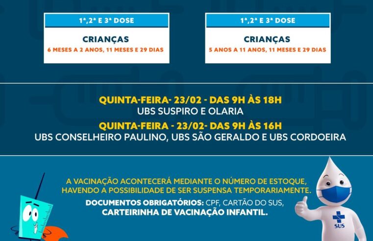 Vacinação contra a covid-19 continua em Nova Friburgo após feriado de carnaval