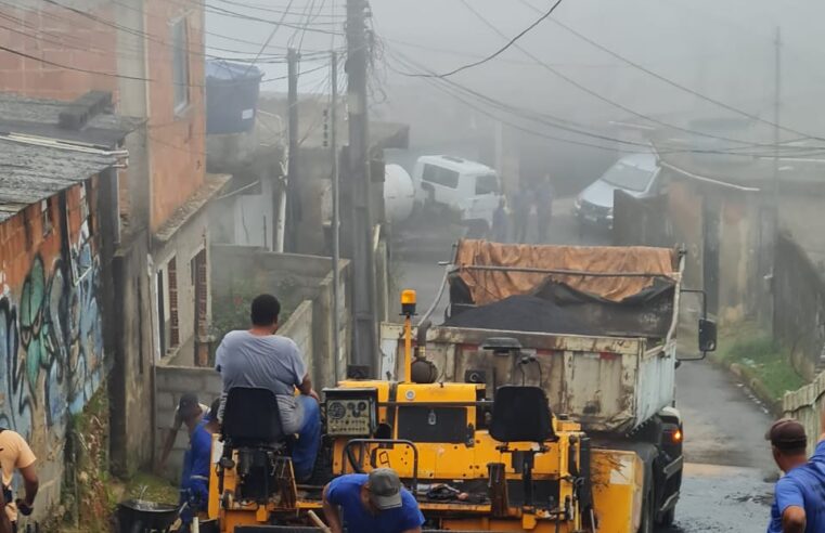Prefeitura leva asfaltamento e recapemaento para mais de 15 locais no Alto da Serra