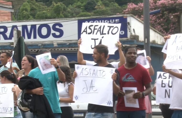 Moradores do Brejal realizam manifestação e pedem por melhorias na localidade