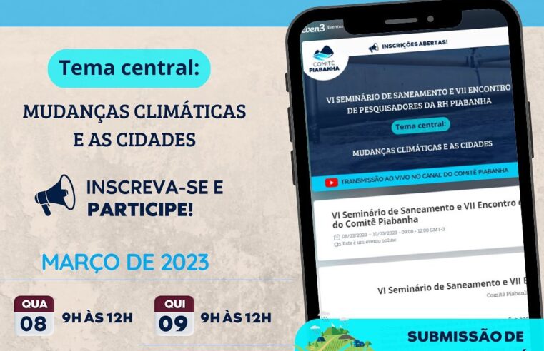 Comitê Piabanha abre inscrições para Seminário sobre saneamento