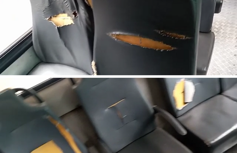 Ônibus da Petro Ita é alvo de vandalismo no Lagoinha