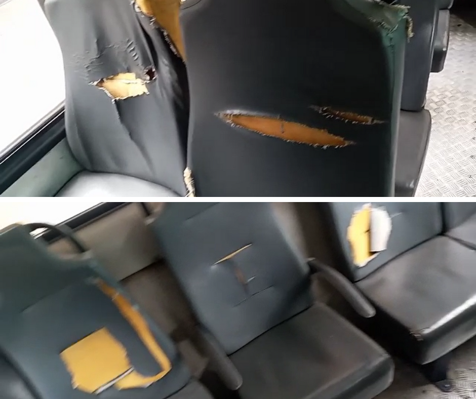 Ônibus da Petro Ita é alvo de vandalismo no Lagoinha