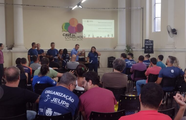 Primeira reunião dos 59º Jeups com escolas e professores de educação física é promovida