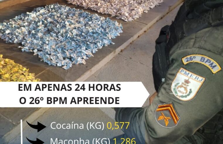 Polícia Militar apreende drogas em Petrópolis