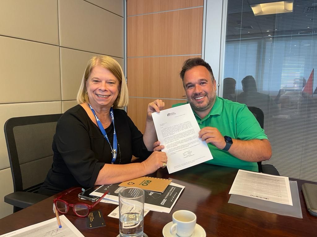 Presidente da AssociEventos se reúne com representante da Fecomércio para discutir a ampliação do uso do Sesc Quitandinha