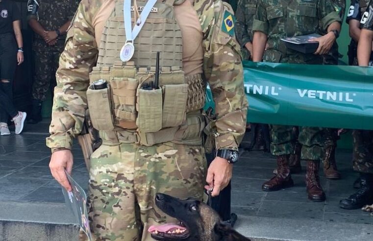 Equipe PRF NK9 alcança o segundo lugar em competição de faro a Explosivo e Entorpecentes