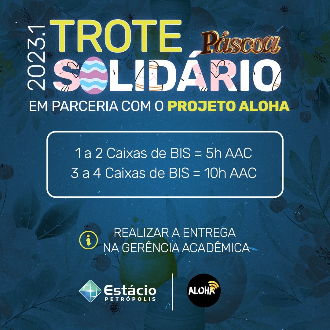 Trote Solidário da Estácio Petrópolis recolhe caixas de Bis para crianças carentes da cidade