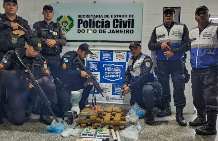 Segurança Presente apreende 25 kg de maconha em Campos dos Goytacazes 