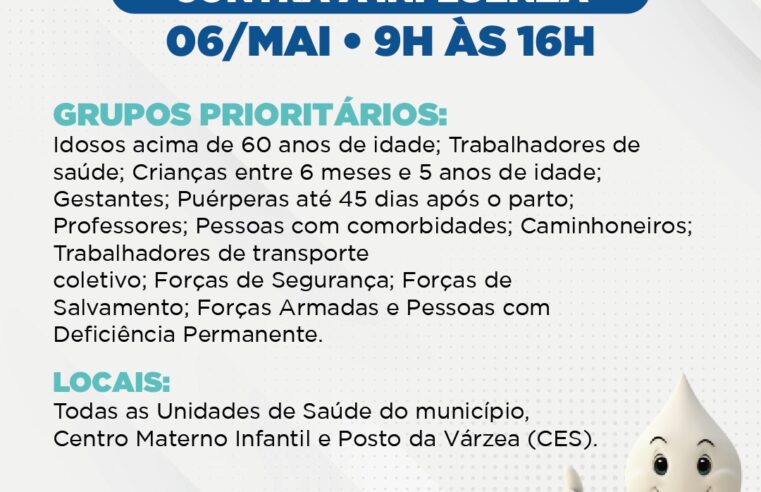 Teresópolis realiza Dia “D” de vacinação contra a Influenza, no sábado (6)