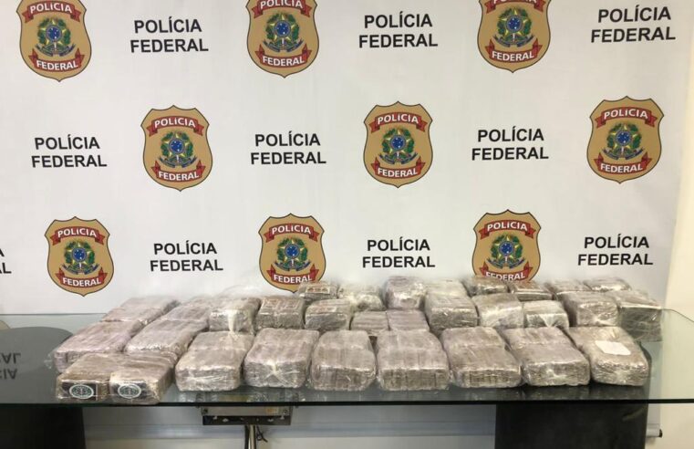 PF prende homem com 30kg de maconha no Galeão/RJ