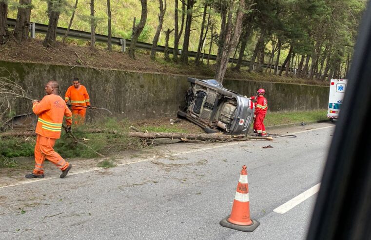 Grave acidente é registrado na BR-040, próximo ao retorno de Araras