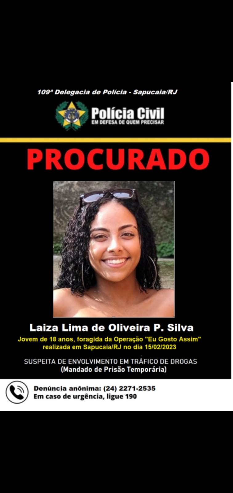 Após dois meses foragida mulher acusada de tráfico, em Sapucaia, é presa