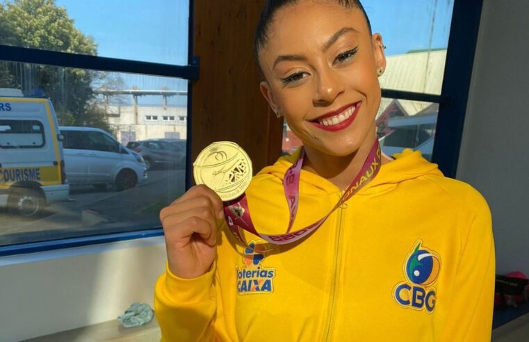 Bárbara Domingos leva ouro inédito em Grand Prix de ginástica rítmica