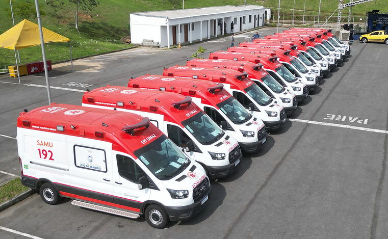Novas ambulâncias do SAMU para oito municípios do Médio Paraíba