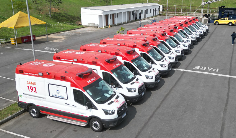Novas ambulâncias do SAMU para oito municípios do Médio Paraíba