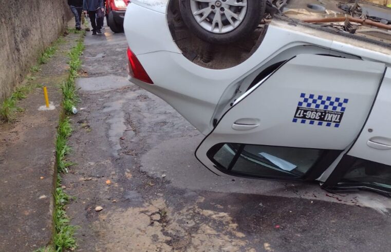 Taxista sofre acidente no Vaparaíso, em Petrópolis