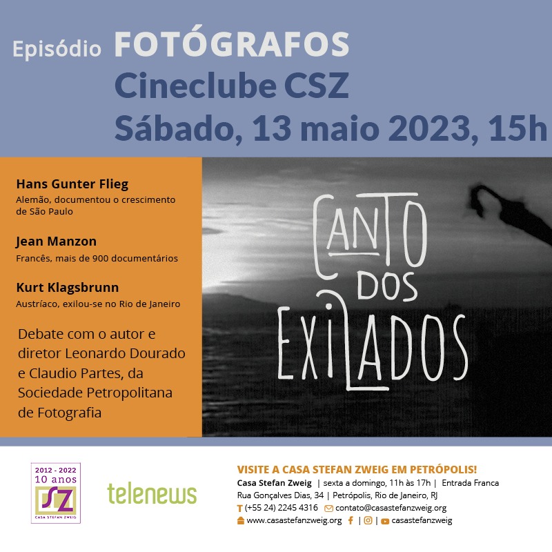 Cineclube da Casa Stefan Zweig com entrada franca neste sábado em Petrópolis