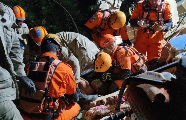 Desabamento deixa morto e feridos no Rio de Janeiro 