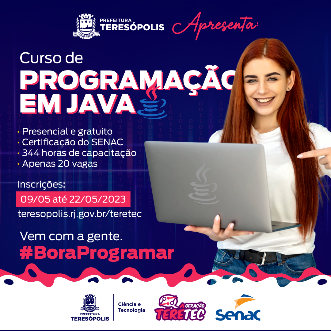 ‘Geração TerêTec’: Prefeitura de Teresópolis lança curso gratuito ‘Programação em Java’
