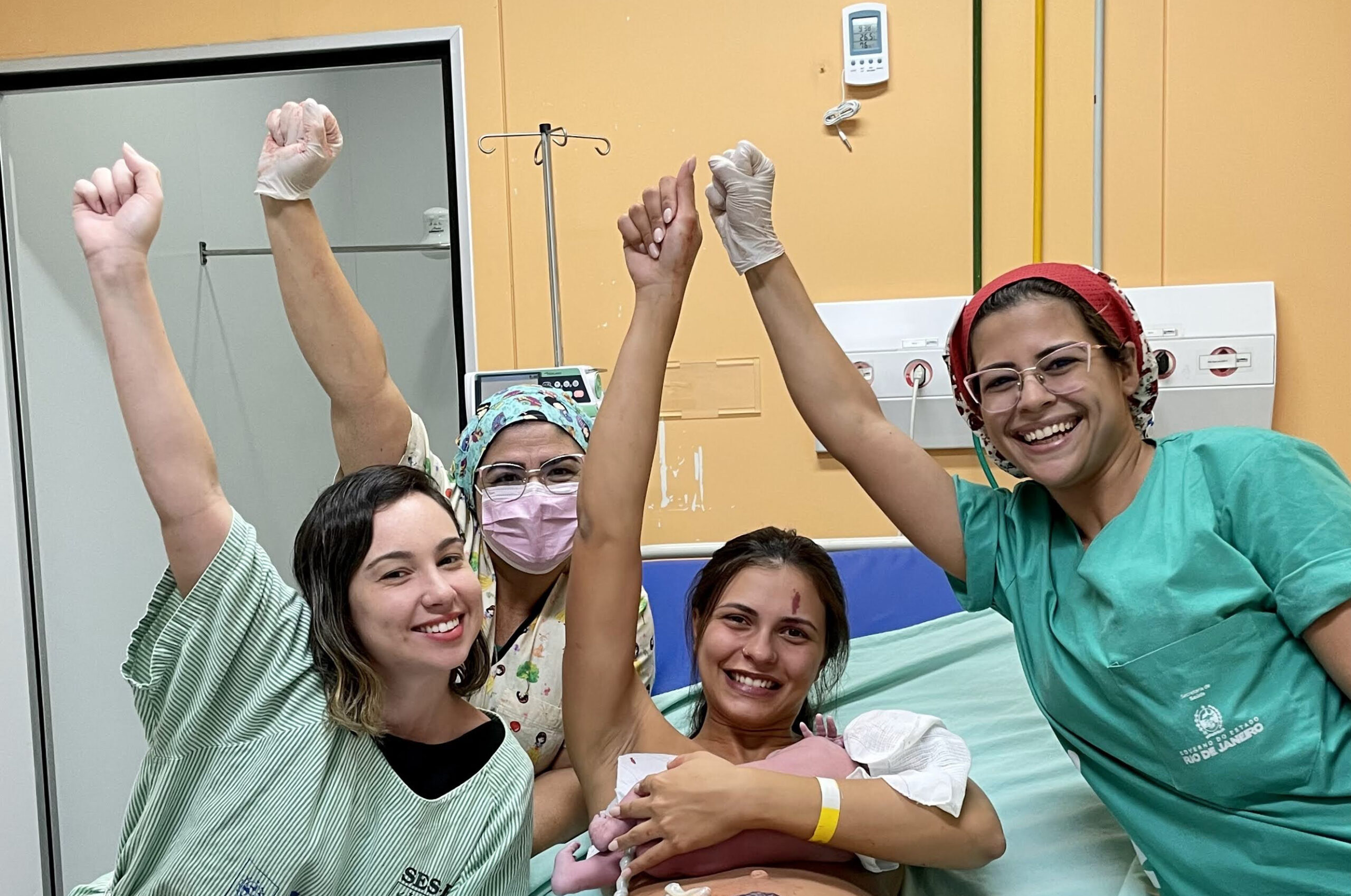 Partos normais superam cesarianas na rede estadual de saúde do Estado do Rio de Janeiro