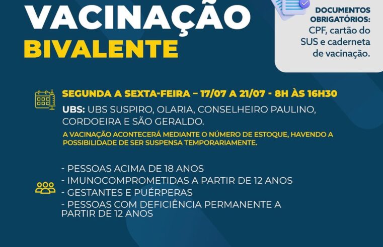 Prefeitura de Nova Friburgo mantém vacinação contra Covid-19