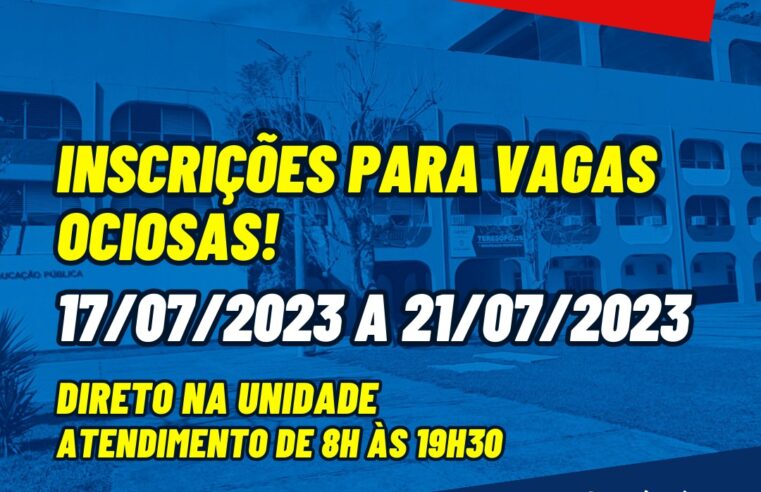 Faetec Teresópolis com inscrições para vagas ociosas até a próxima sexta (21)