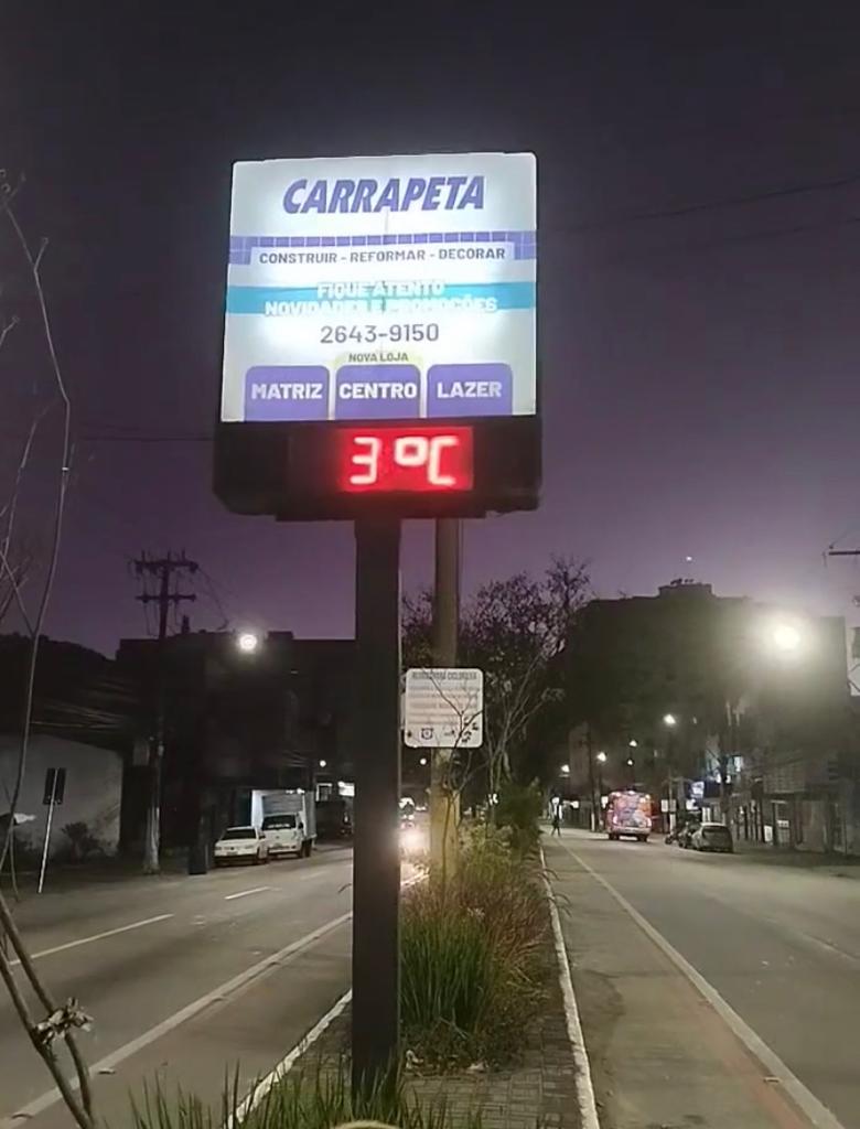 Baixas temperaturas marcam início de julho na Região Serrana do Estado do Rio de Janeiro