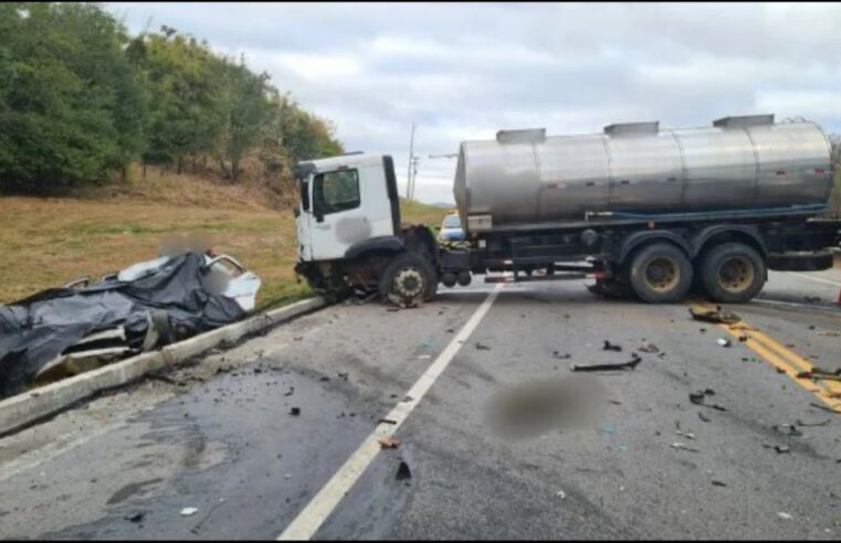 Mulher morre em acidente na BR-393 em Vassouras
