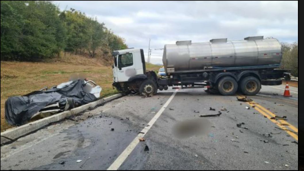 Mulher morre em acidente na BR-393 em Vassouras