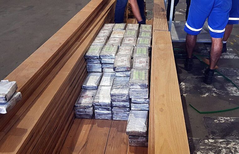 Quadrilha enviava cocaína ao exterior em carga de madeira