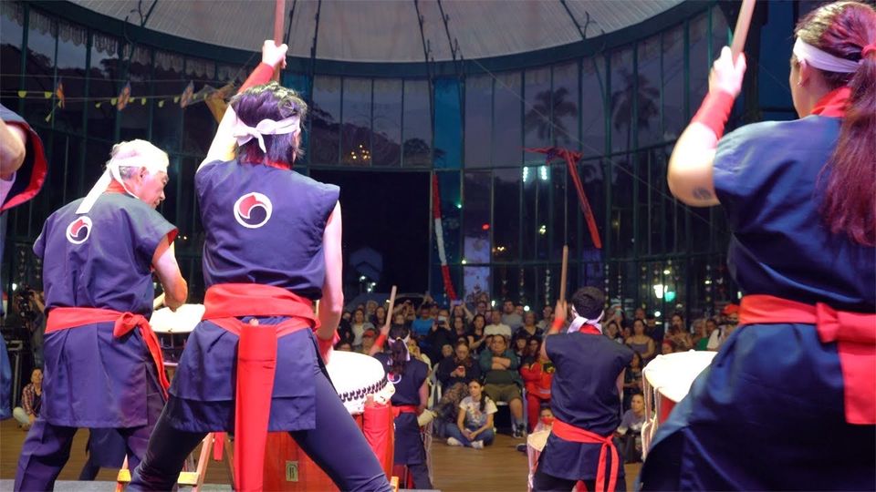 Ritual de boas vindas e sangria do barril de saquê fazem parte da programação de abertura do Bunka-Sai 2023