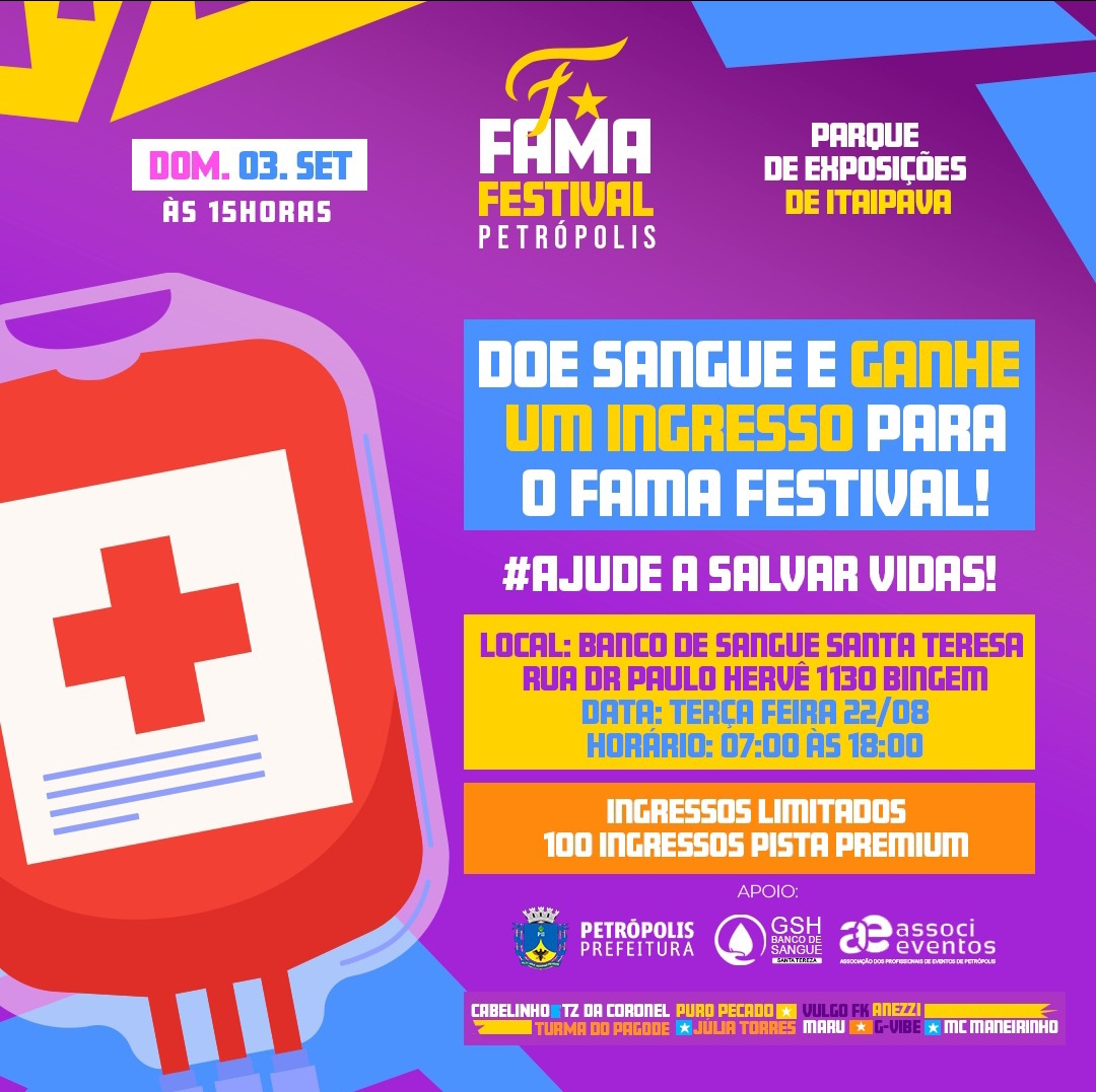 Artistas de rap, pagode e funk agitarão Fama Festival no dia 3 de setembro