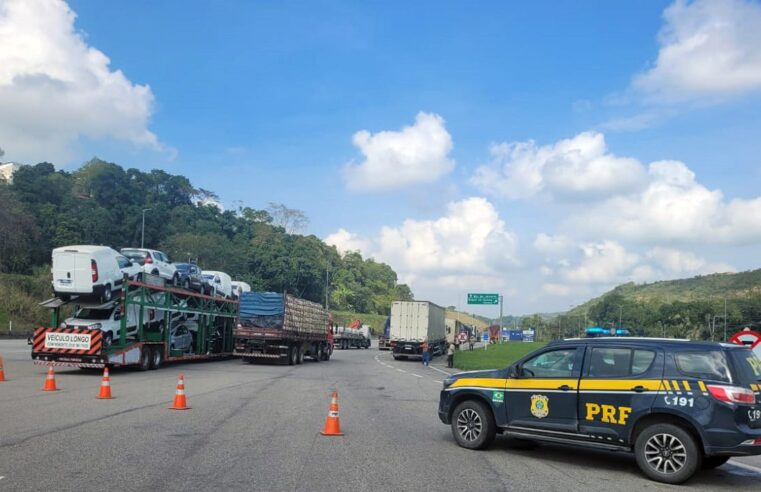 PRF inicia operação de fiscalização de peso e dimensões em veículos de carga no RJ