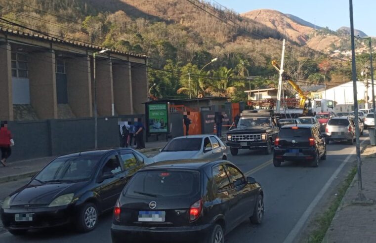 Turp Transporte tem operação comprometida após queda de poste na Posse