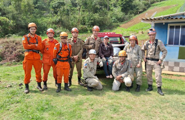 Idoso com Alzheimer, que estava perdido, é encontrado e resgatado pelo Corpo de Bombeiros