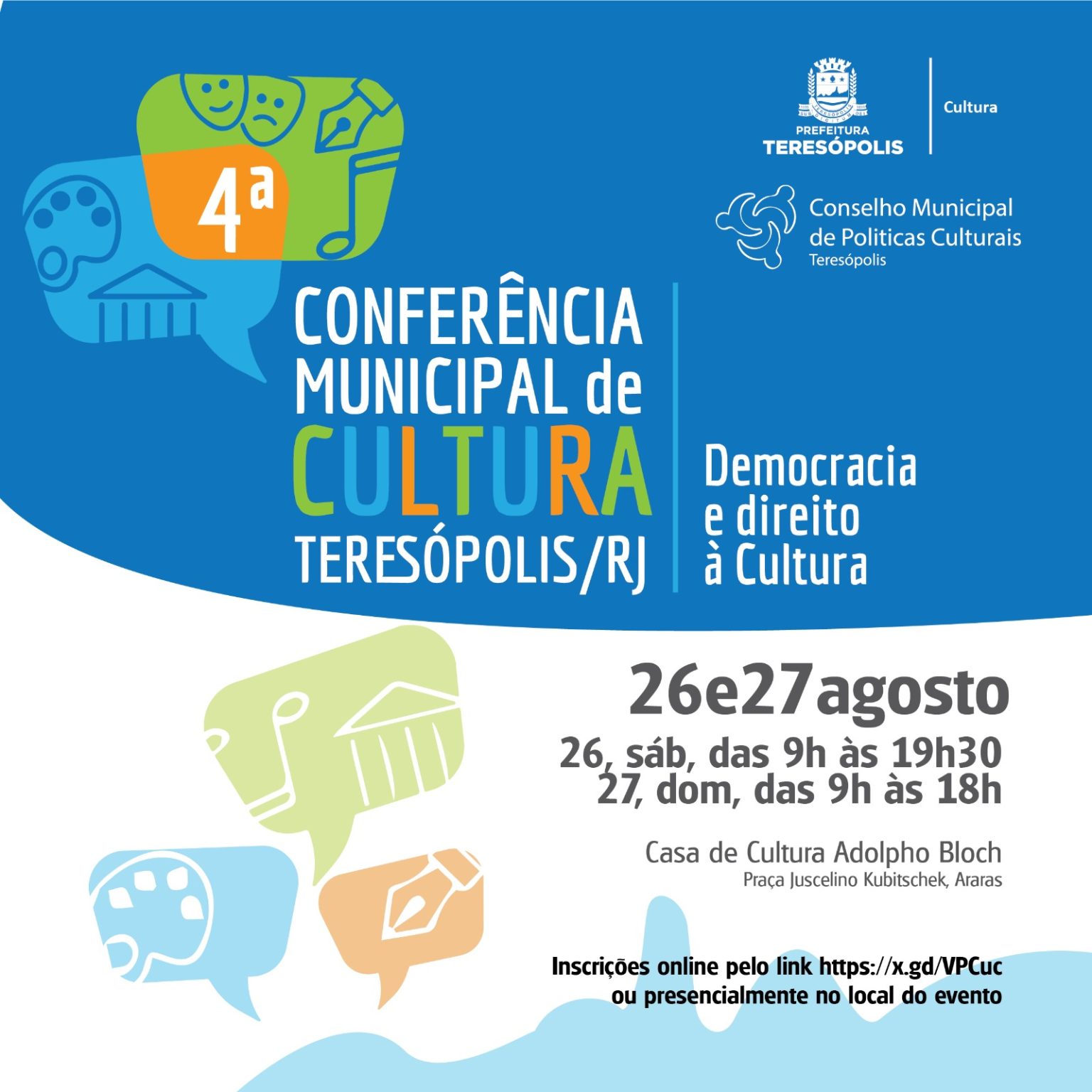 Teresópolis realizará a 4ª Conferência Municipal de Cultura