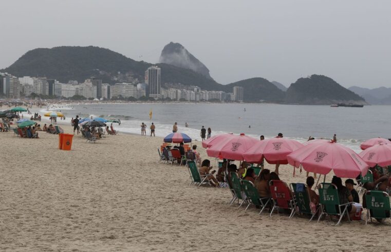 Megaestrutura e mau tempo esperam público para show em Copacabana