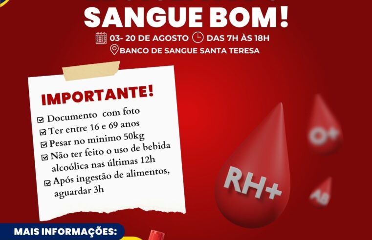 Câmara Municipal promove campanha de doação de sangue